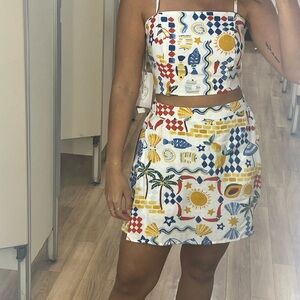 Colorful Patterned Women's Skirt